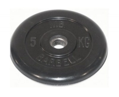 disk-obrezinennyj-barbell-mb-metallicheskaya-vtulka-5-kg-diametr-51-mm