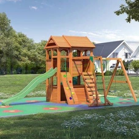 Детская игровая площадка Igragrad Клубный домик 2 с трубой и рукоходом