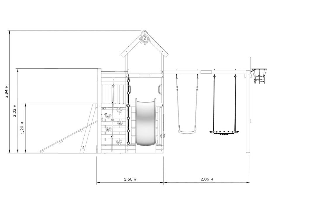 Детская игровая площадка IgraGrad X1