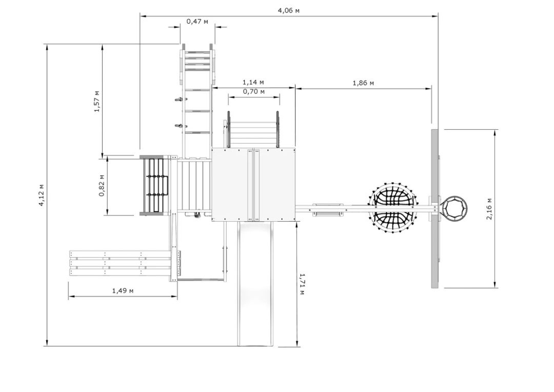 Детская игровая площадка IgraGrad X1