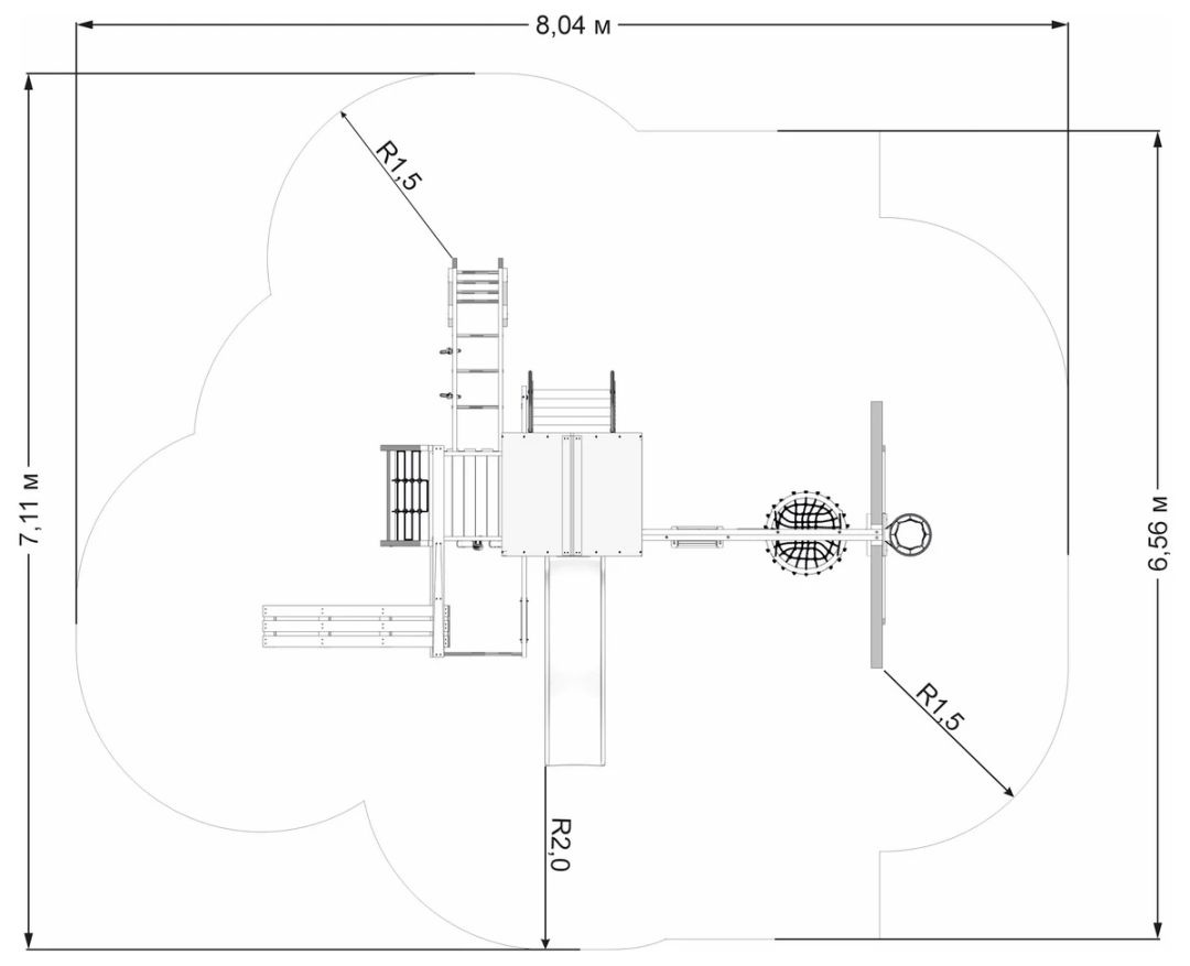 Детская игровая площадка IgraGrad X1