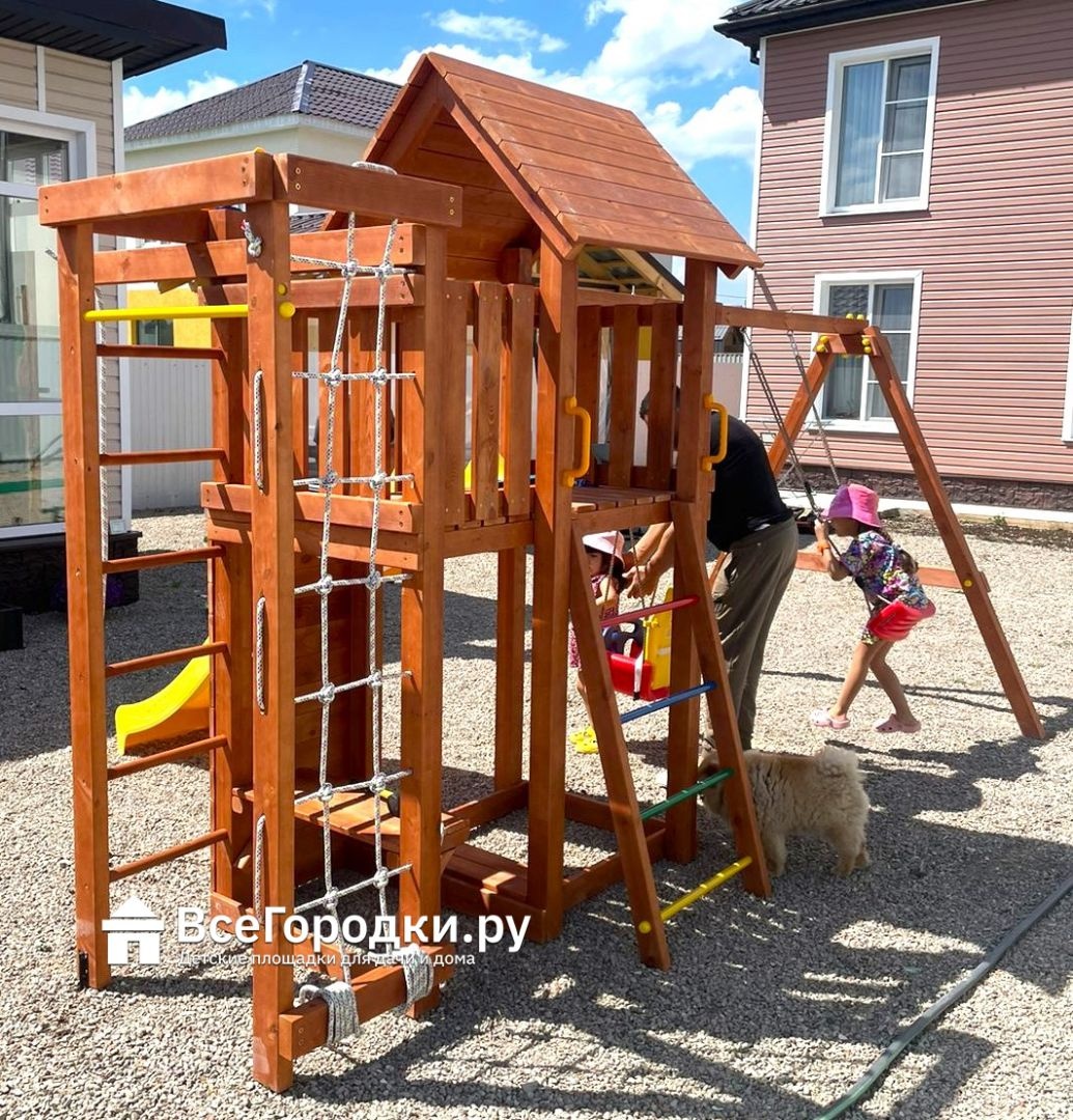 Детская площадка Савушка Мастер 10 - Махагон