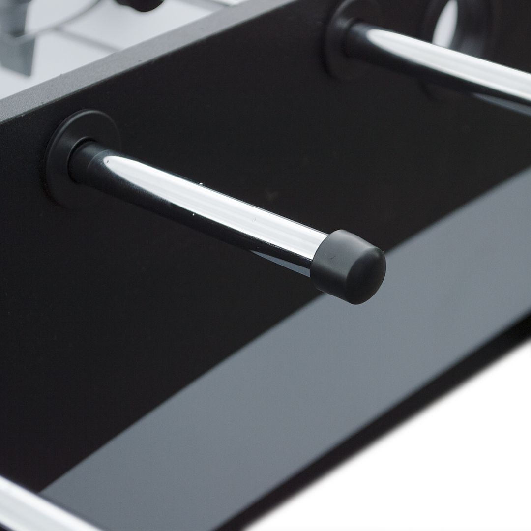 Игровой стол - футбол Hit черно-серебристый