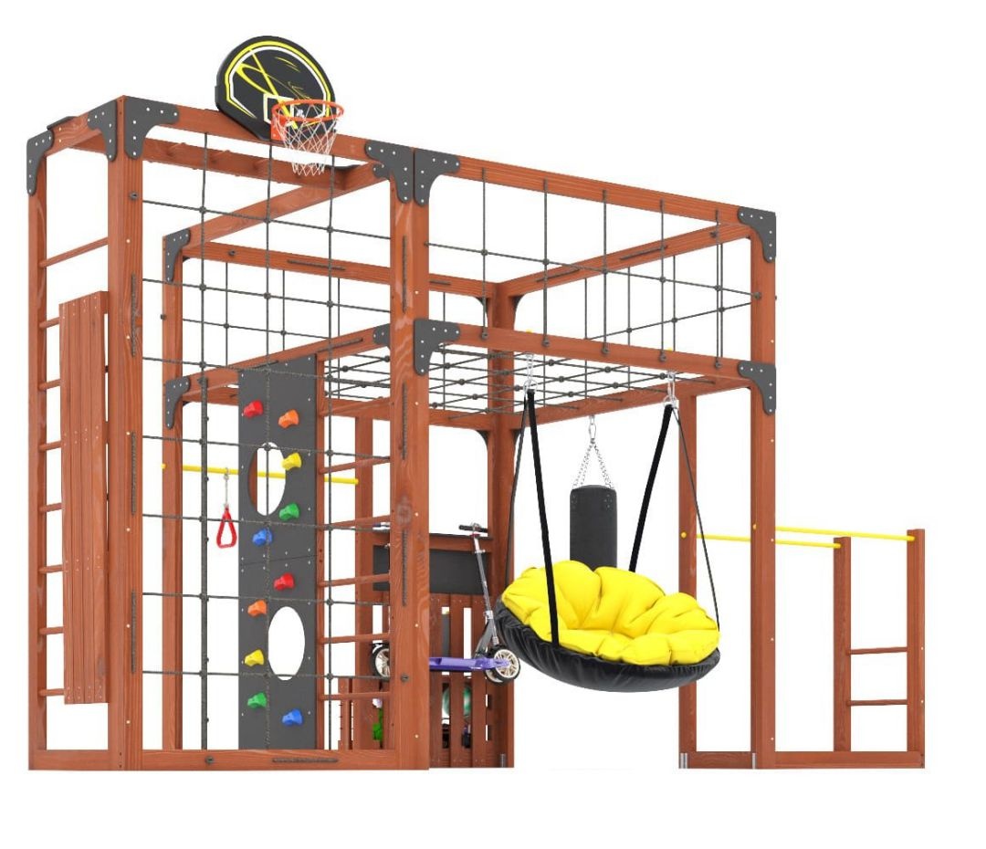 Детская площадка Савушка КУБ-2 (Махагон)