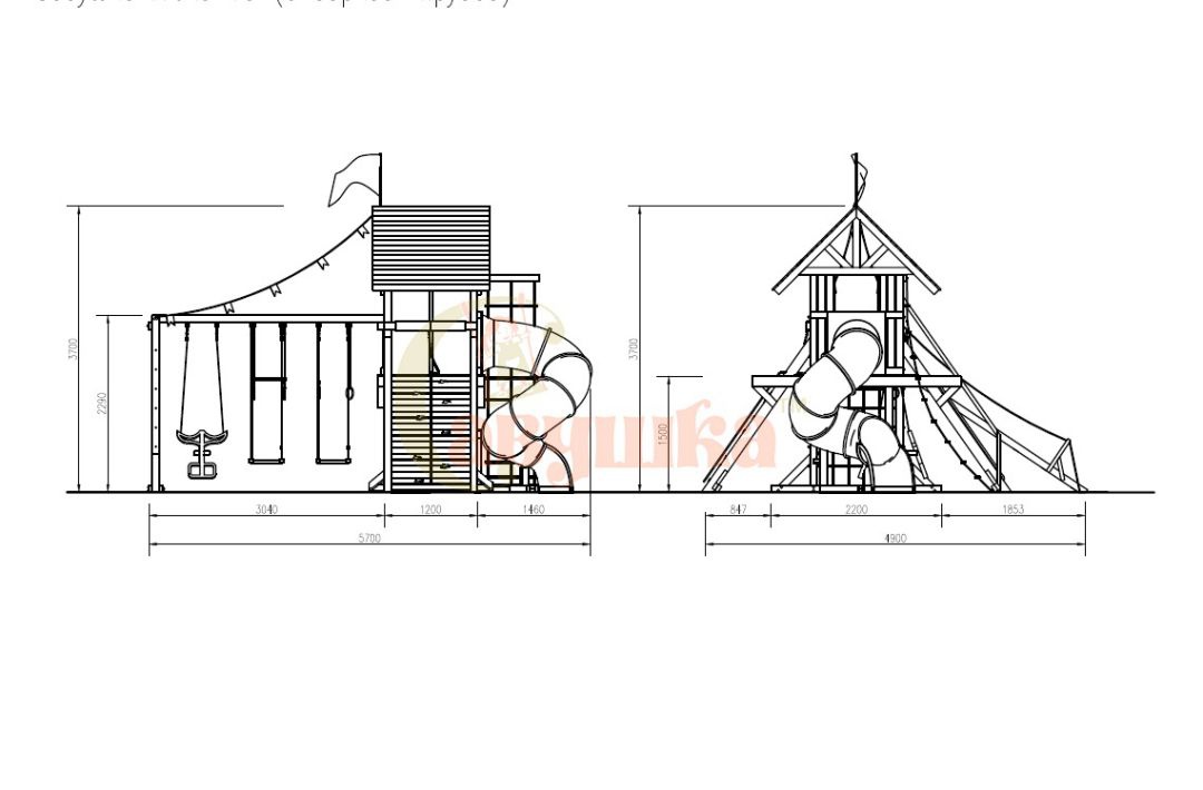 Детская игровая площадка Савушка Lux 13