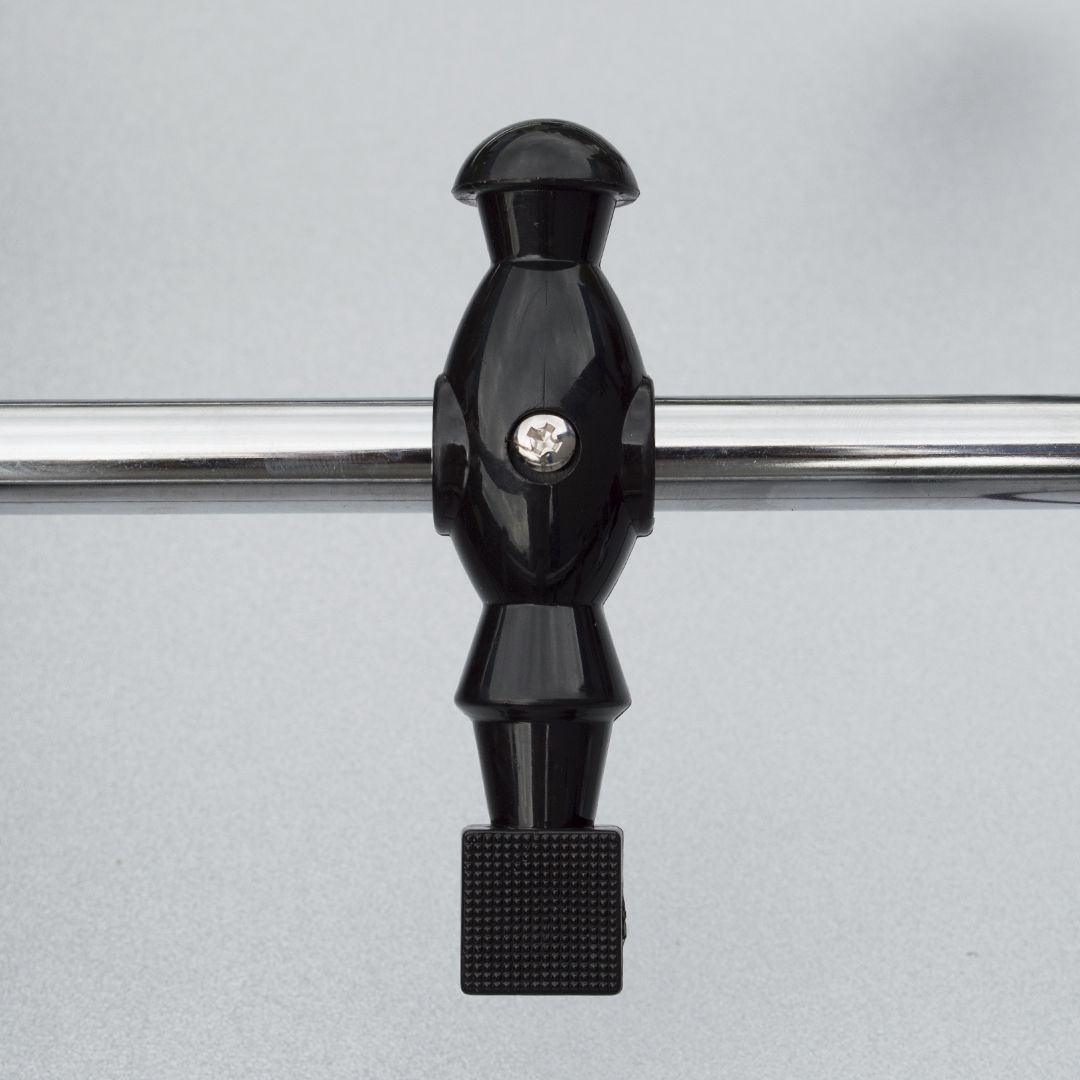 Игровой стол - футбол Hit черно-серебристый