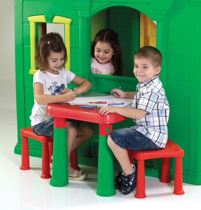 Игровой домик Keter Джамбо+столик и 2 стула