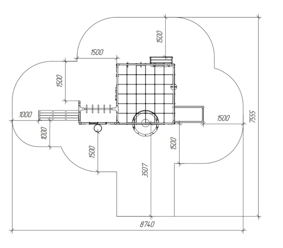Детская площадка Савушка КУБ-2 (Махагон)
