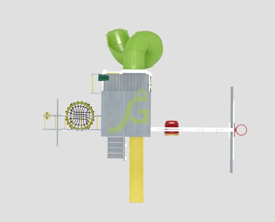 Детская площадка IgraGrad Крафт Pro 4 с трубой v1