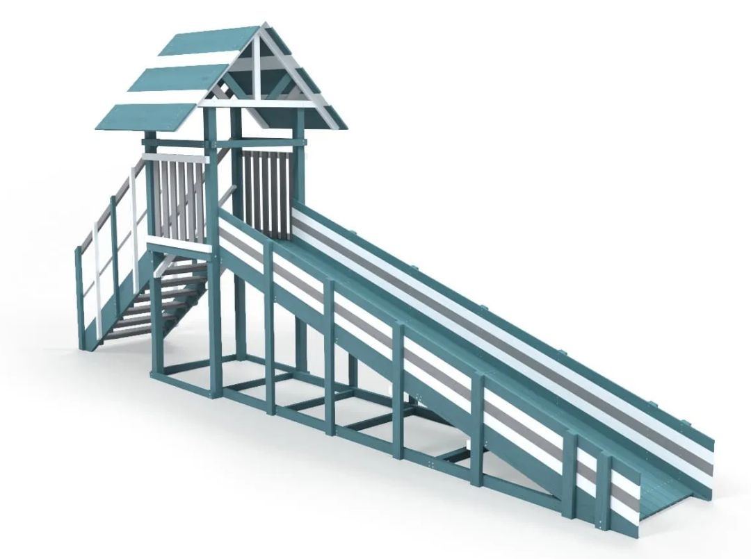 Детская площадка Савушка Зима 5 скат 5м Серый Индиго