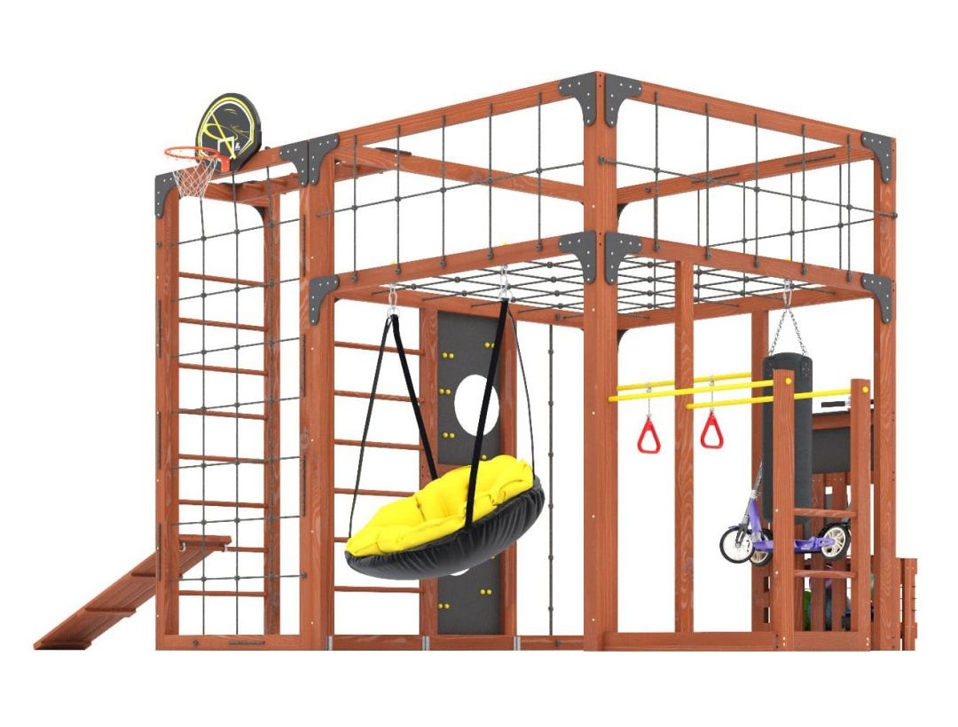 Детская площадка Савушка КУБ-2 (Махагон)