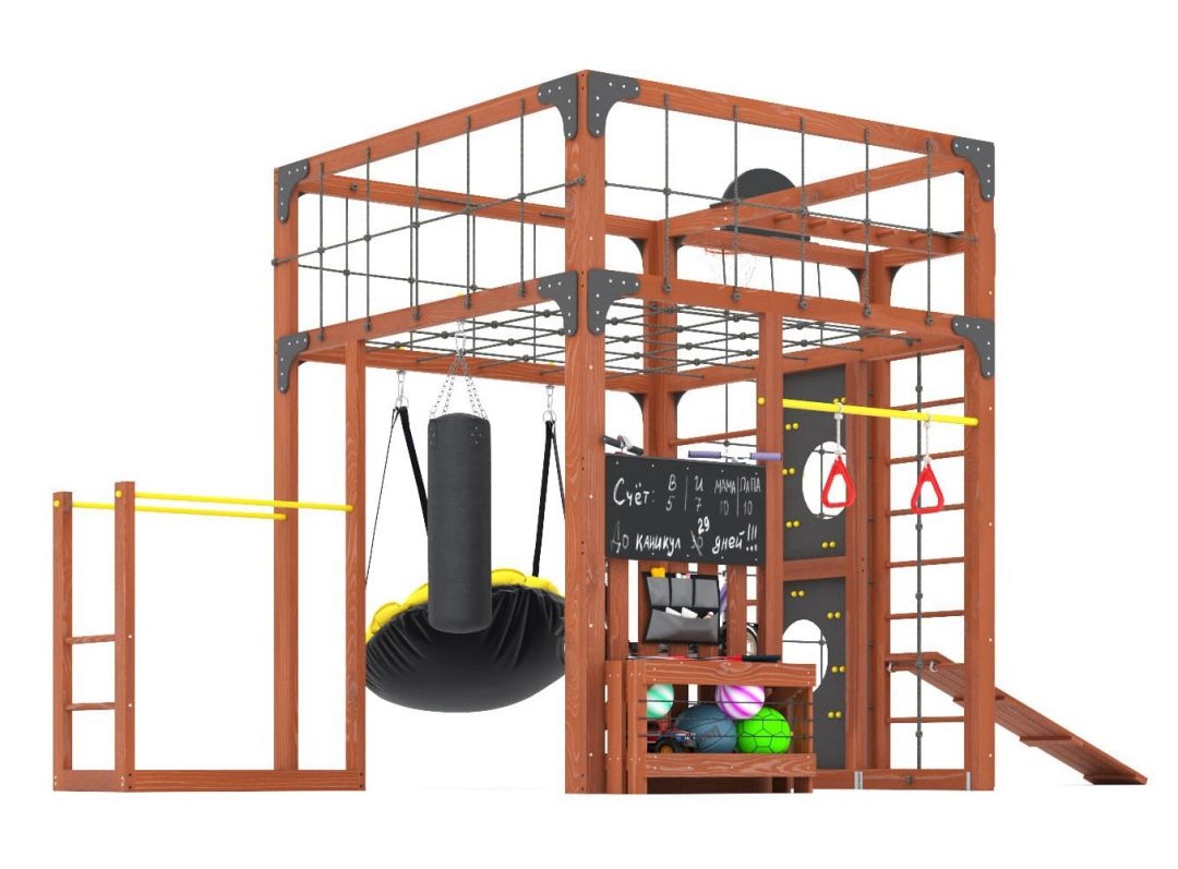 Детская площадка Савушка КУБ-2 (Махагон)