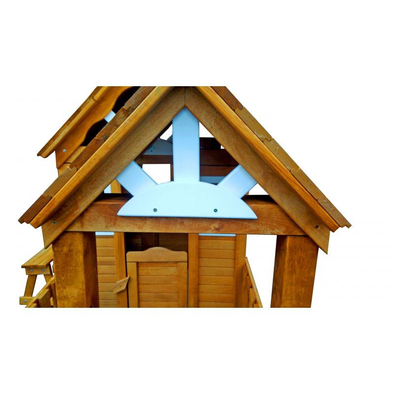 Детский домик Можга Солнечный Р910 с верандой