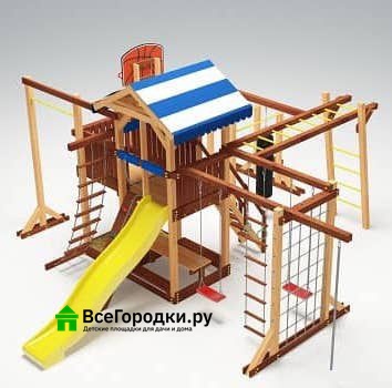 Детская игровая площадка Савушка 4 сезона Семейная