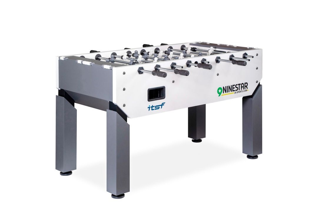 Игровой стол - футбол NineStar Iron Pro ITSF Grey (144х75,5х90)