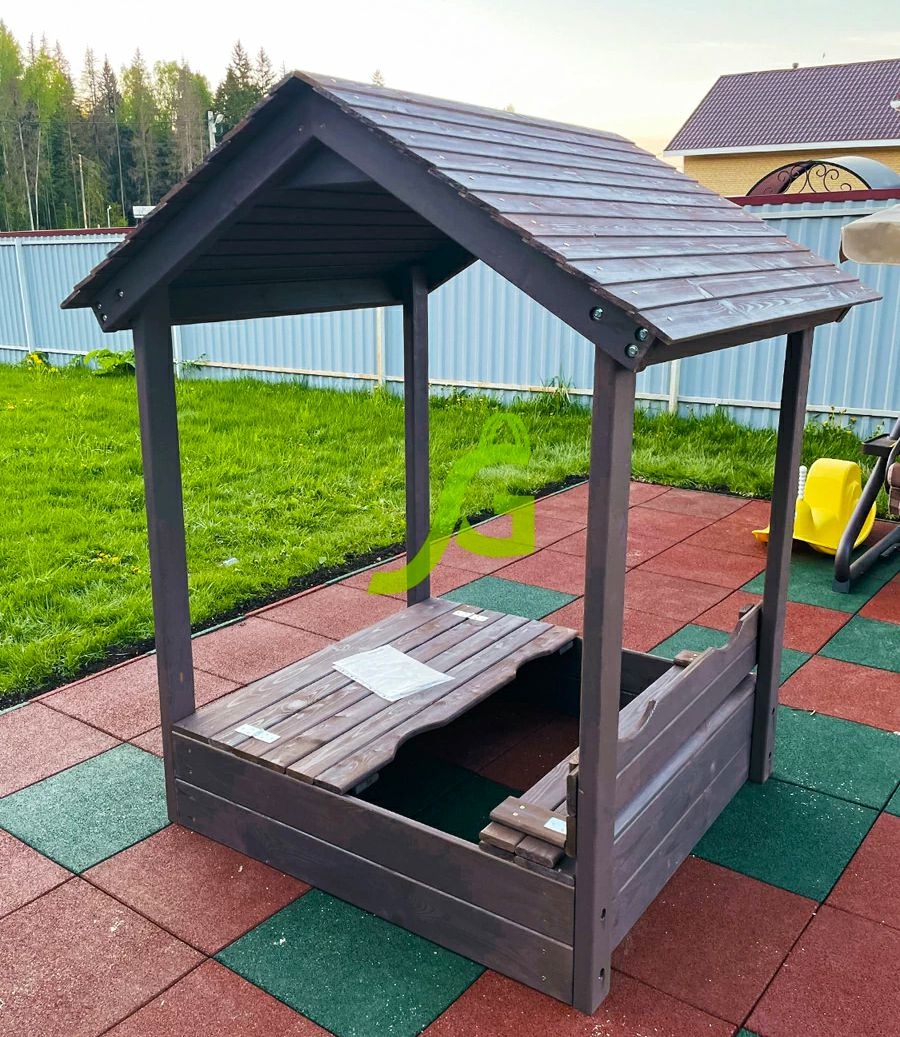 Детская деревянная песочница IgraGrad с крышей