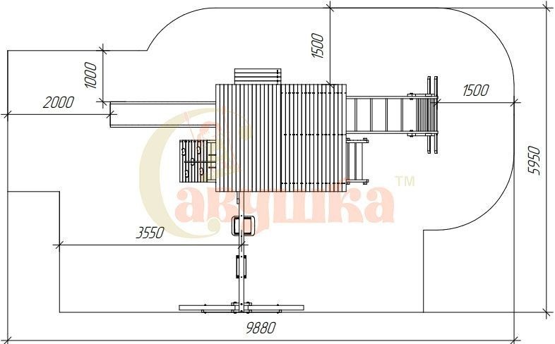 Детская игровая площадка Савушка PlayHouse-1