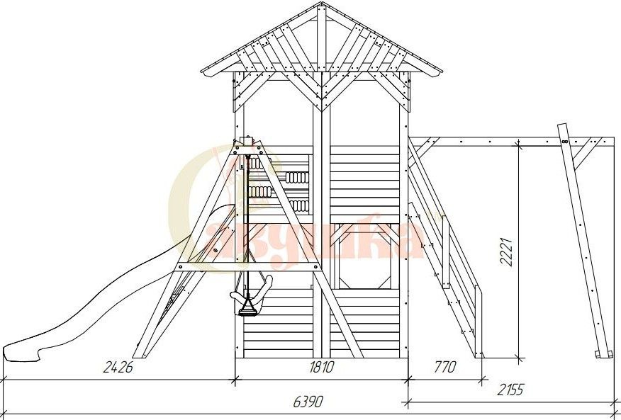 Детская игровая площадка Савушка PlayHouse-1