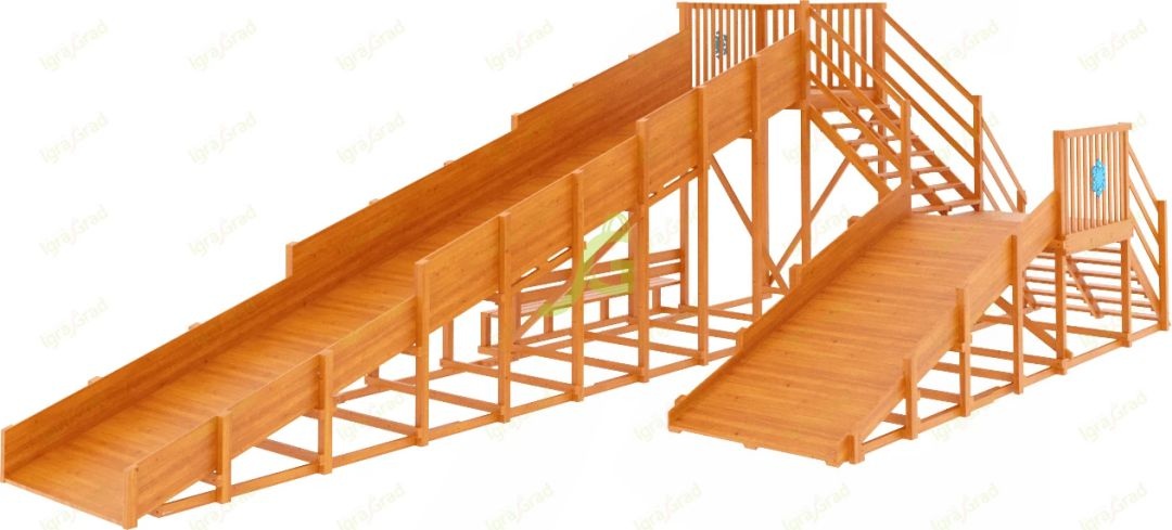 Зимняя горка IgraGrad Snow Fox скат 10 м (мод  3)