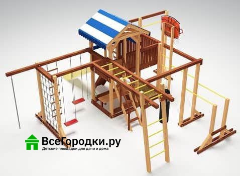 Детская игровая площадка Савушка 4 сезона Семейная