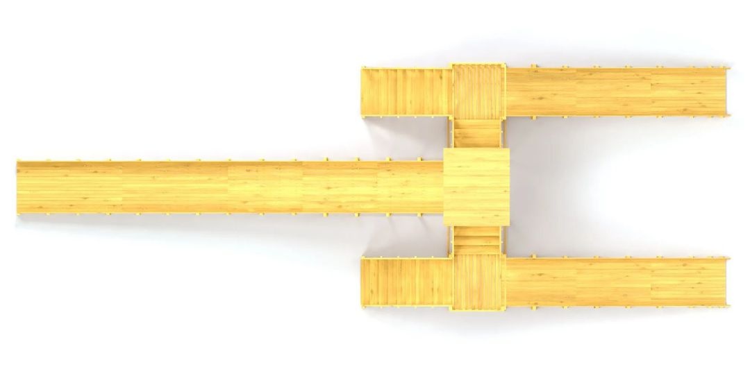 Зимняя горка Савушка Зима Wood-11