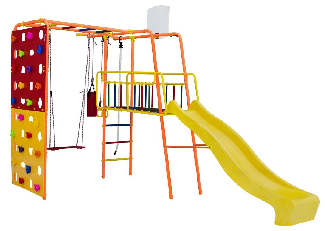 Детский игровой комплекс Формула здоровья Street 3 Smile оранжевый радуга
