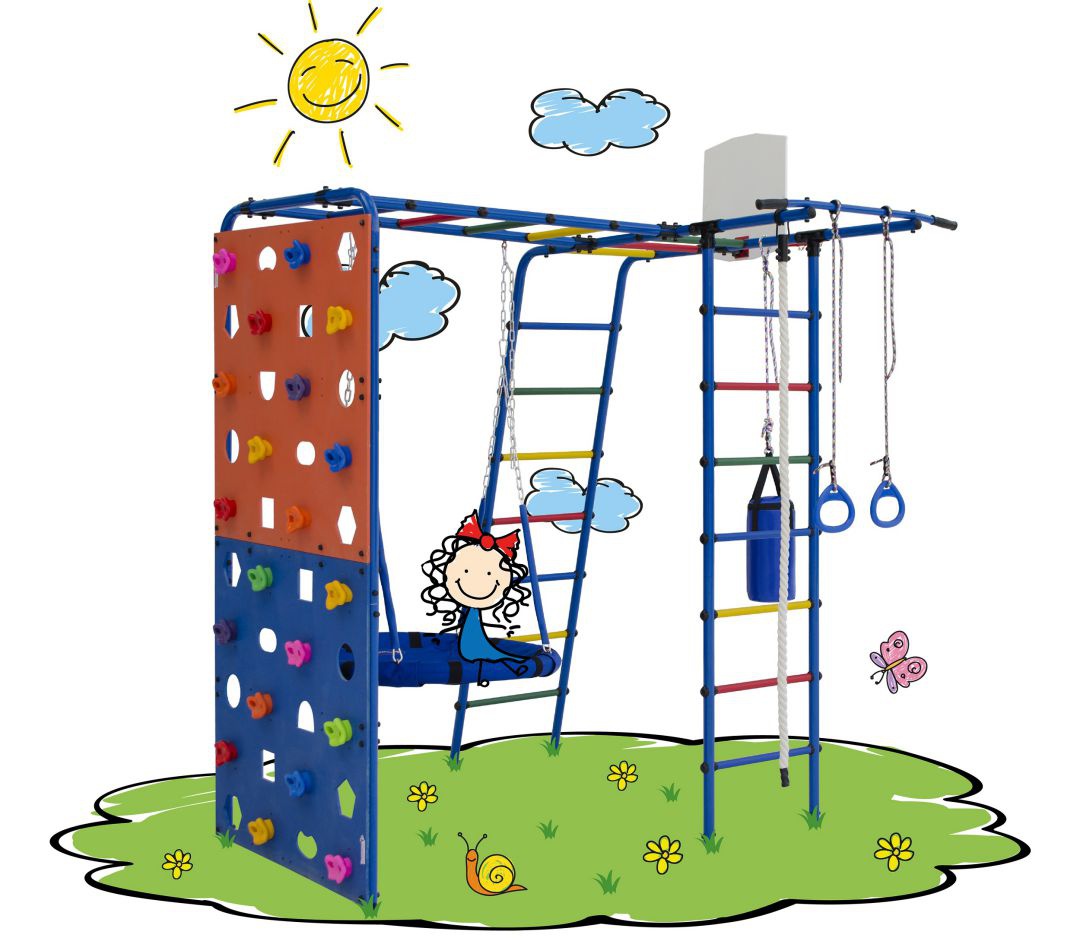 Детский игровой комплекс Формула здоровья Street 2 синий радуга