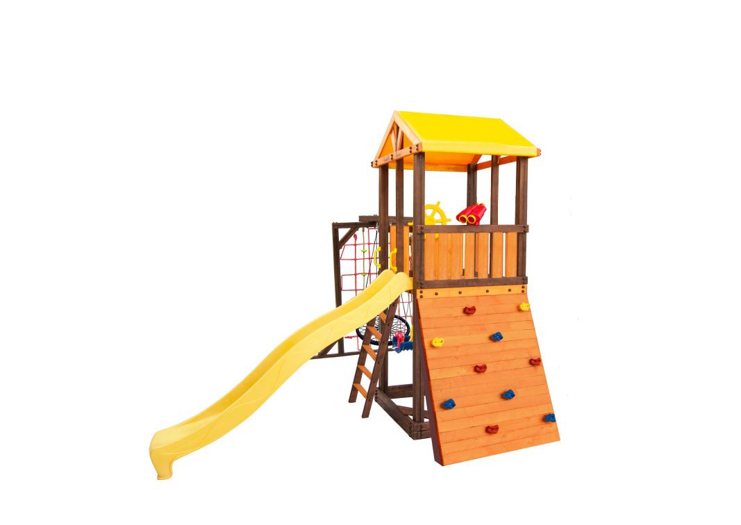 Детский игровой комплекс Perfetto sport Pitigliano-11 + качели Паутина