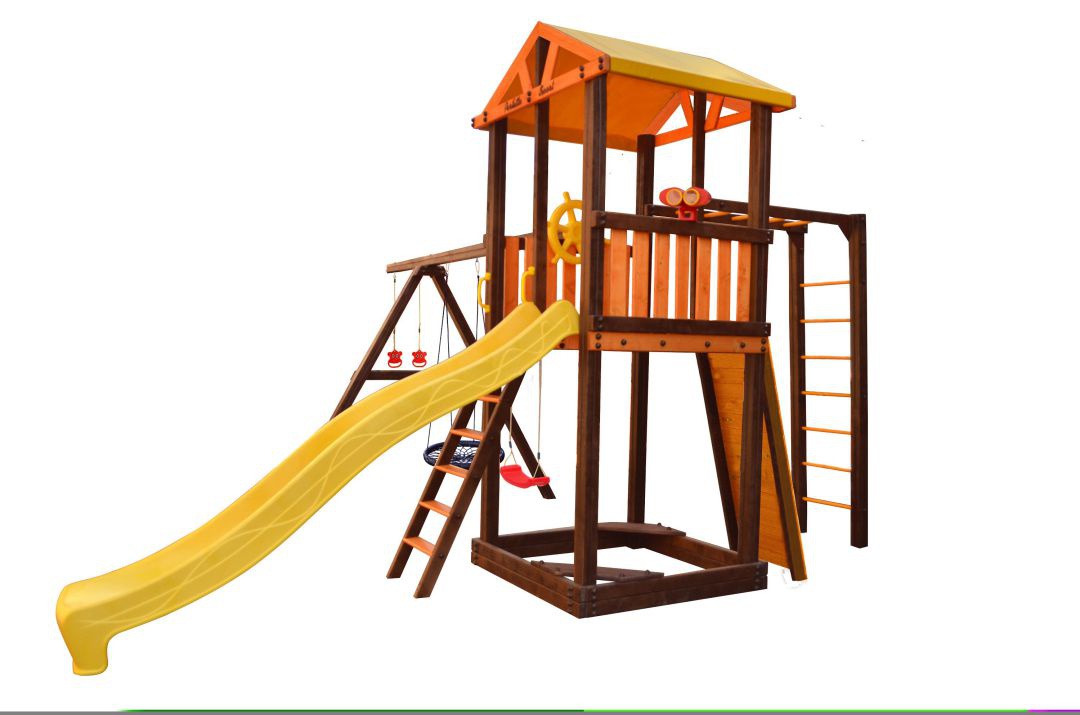 Детский игровой комплекс Perfetto sport Pitigliano-7 + качели Паутина ...