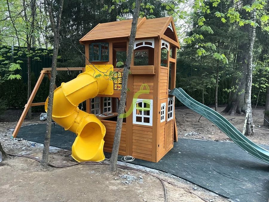 Детская игровая площадка Igragrad Клубный домик 2 с трубой