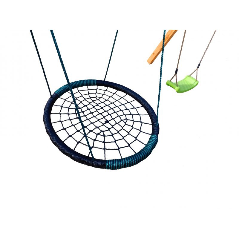 Деревянные качели Можга с качелями гнездо OVAL