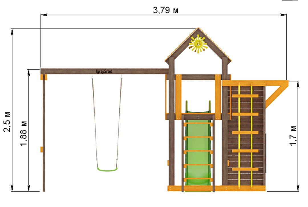 Детская площадка для дачи IgraGrad Игруня 5