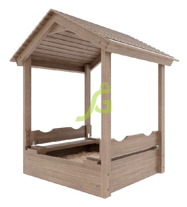 Детская деревянная песочница IgraGrad с крышей