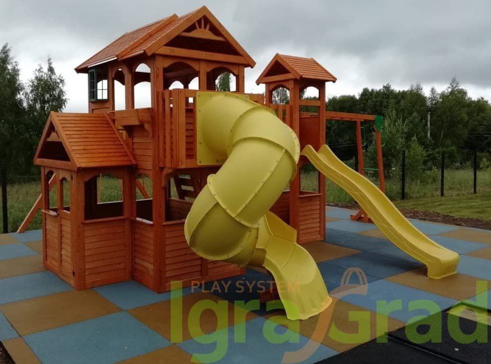 Детская игровая площадка Igragrad Клубный домик Макси с трубой