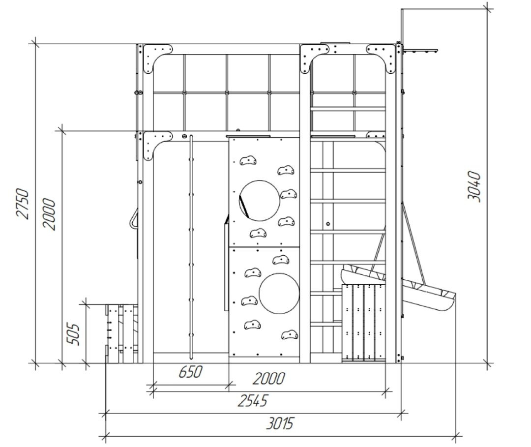 Детская площадка Савушка КУБ-2 (Махагон)