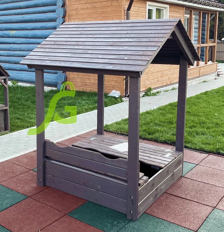 Детская деревянная песочница IgraGrad с крышей