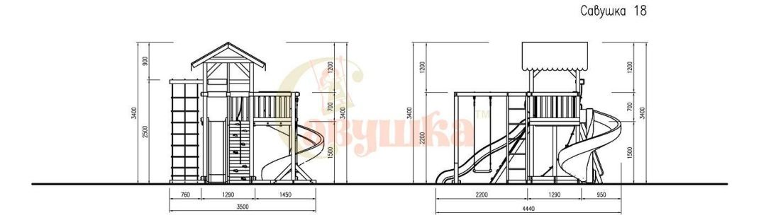 Детская игровая площадка Савушка 18