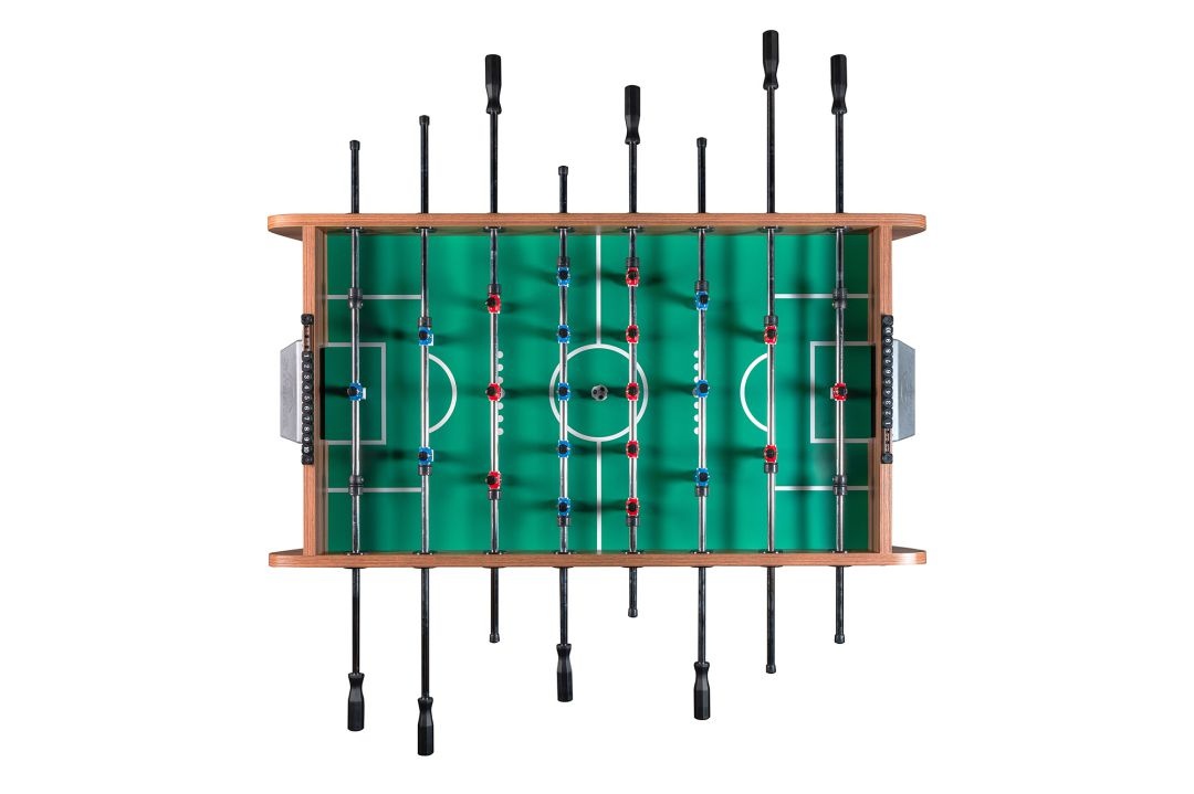 Настольный футбол кикер PlayOff 140х73х88см коричнево-серый