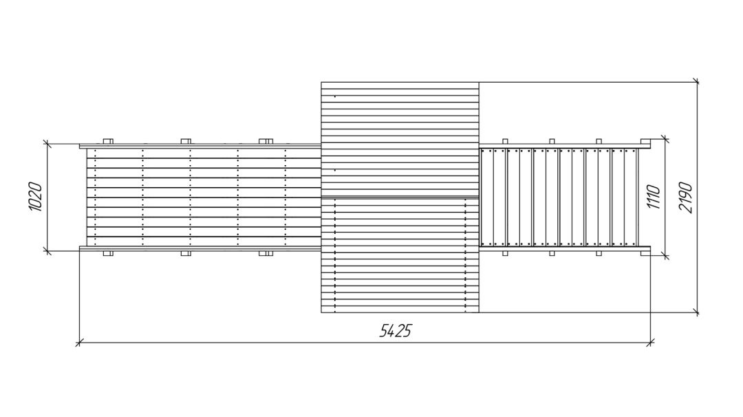 Зимняя деревянная игровая горка Савушка Зима Wood-5