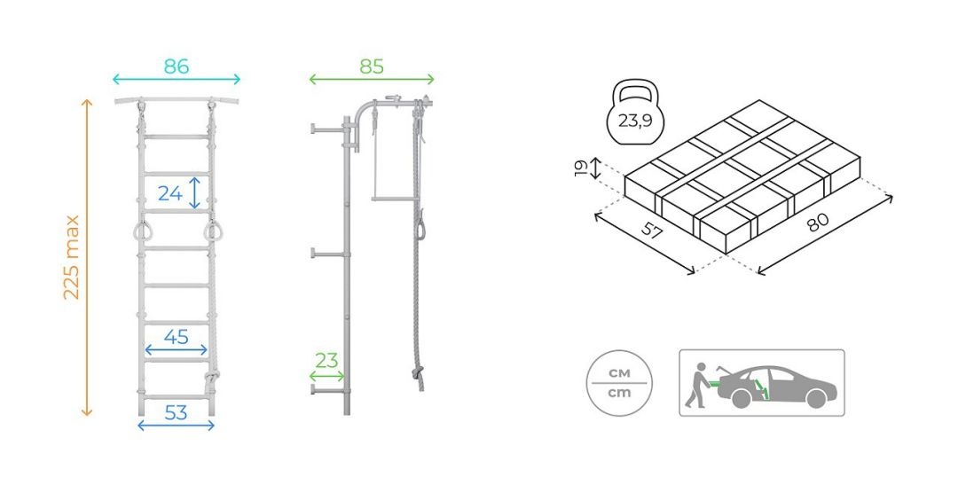Шведская стенка ROMANA Next Pastel