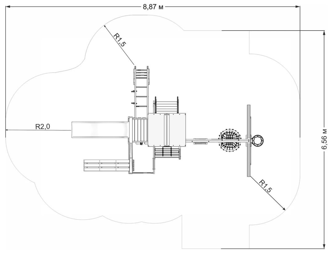 Детская игровая площадка IgraGrad X2