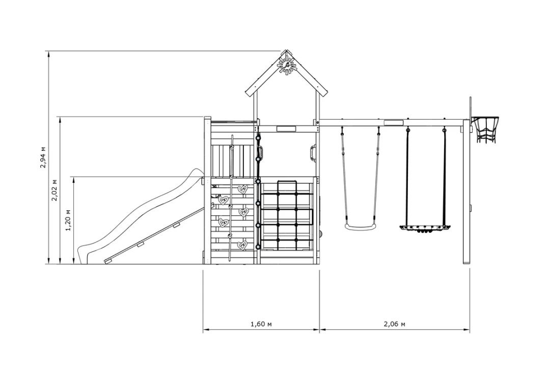 Детская игровая площадка IgraGrad X2