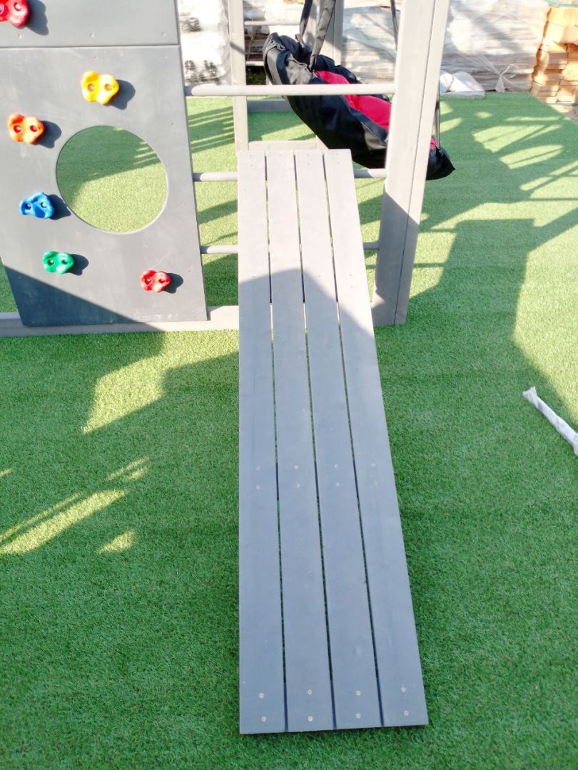 Детская площадка Савушка КУБ-1 (Серый) с подушками