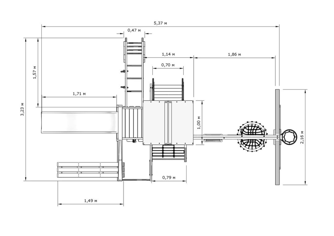 Детская игровая площадка IgraGrad X2