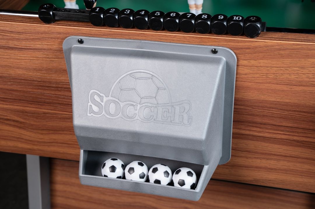 Настольный футбол кикер PlayOff 140х73х88см коричнево-серый