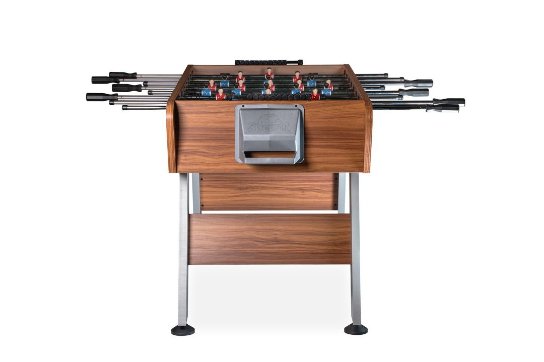 Настольный футбол кикер PlayOff 140х73х88см коричнево-серый