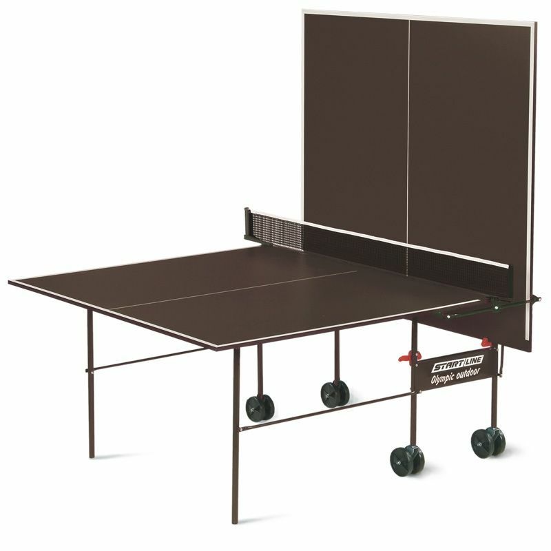 Теннисный стол влагостойкий складной Start line Olympic Outdoor (274 х 150 х 76 см) с сеткой