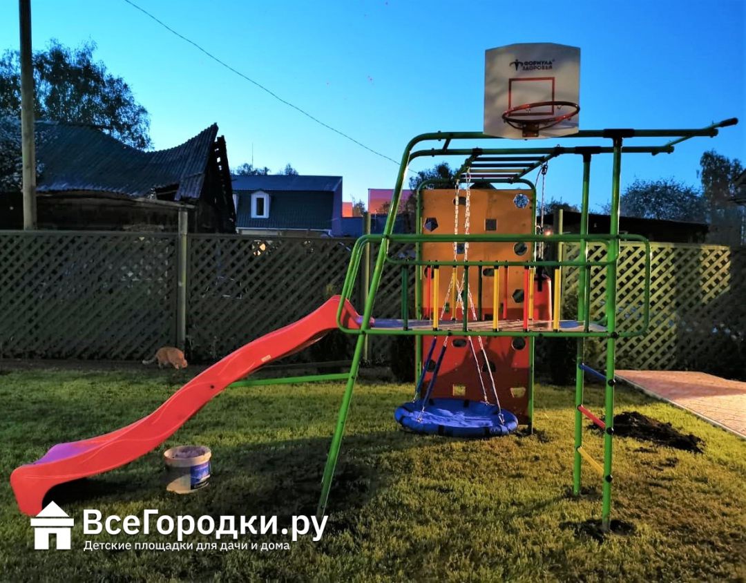 Детский игровой комплекс Формула здоровья Street 3 оранжевый радуга