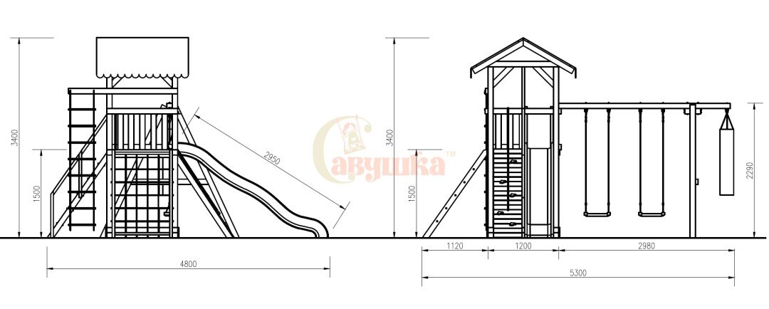 Детская игровая площадка Савушка 4