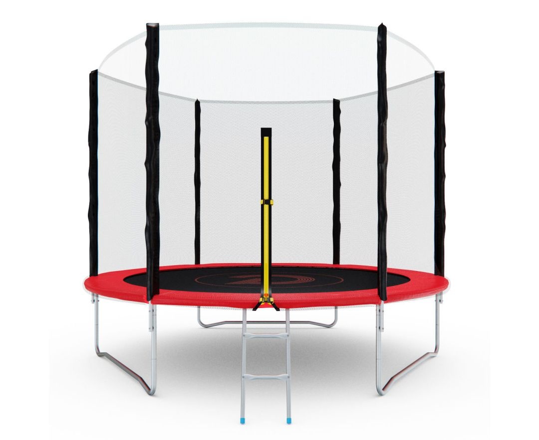 Батут с сеткой DFC PELPO 10ft с лестницей RED